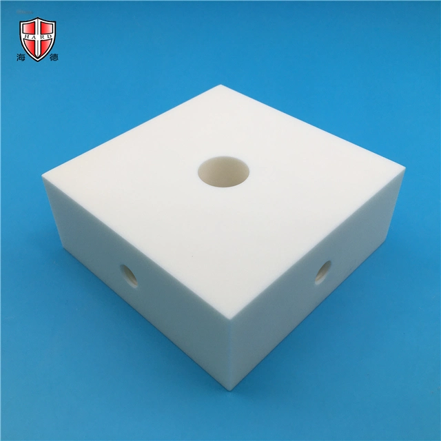 High Precision Non-Magnetic High Strength 95% 99%Alumina Ceramic Block Part Customized Supplier